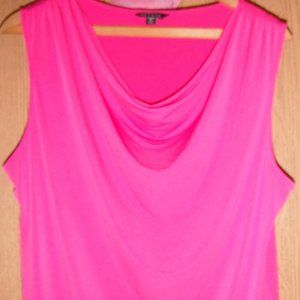 George 20 (XXL), sleeveless, hot pink, cowl neck